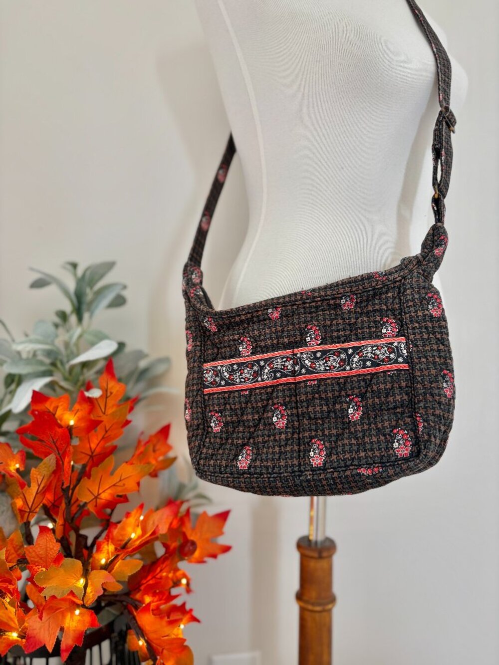 2007 Vera Bradley Brown Houndstooth Purse